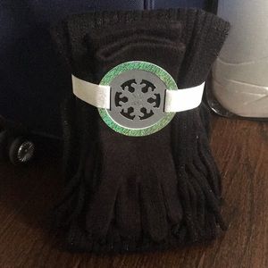 NWT New York & Co. black gloves and scarf set.